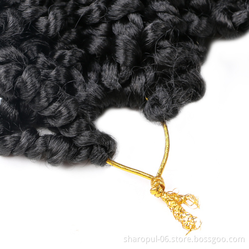 Sharopul Pre passion twist hair 10inch 12strands Crochet hook short passion twist hair extension